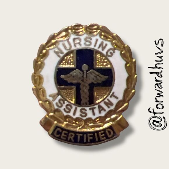 Vintage Certified Nursing Assistant Pin – CNA – Caduceus Cross - Picture 3 of 8